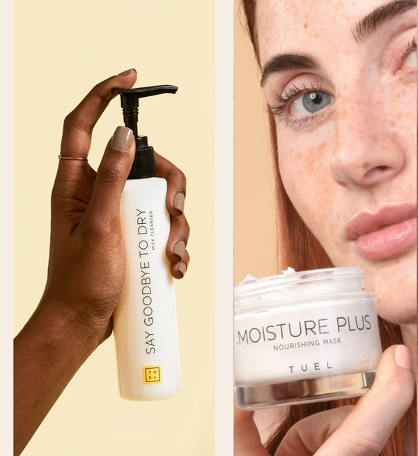 Say Goodbye to Dry Cleanser and Moisture Plus Mask Bundle